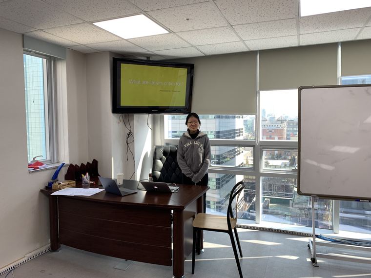 A student presenting: What are literary critics for?